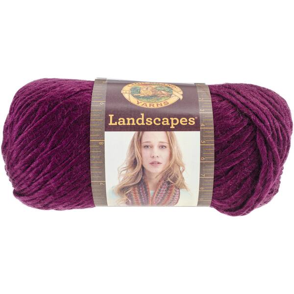 Lion Brand Yarn 545-143 Landscapes Yarn, Bordeaux