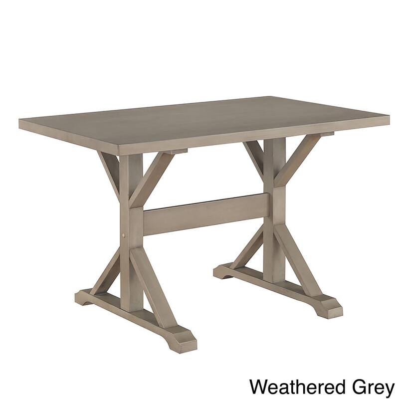 Carolina Living Florence Trestle Table - Antique Black