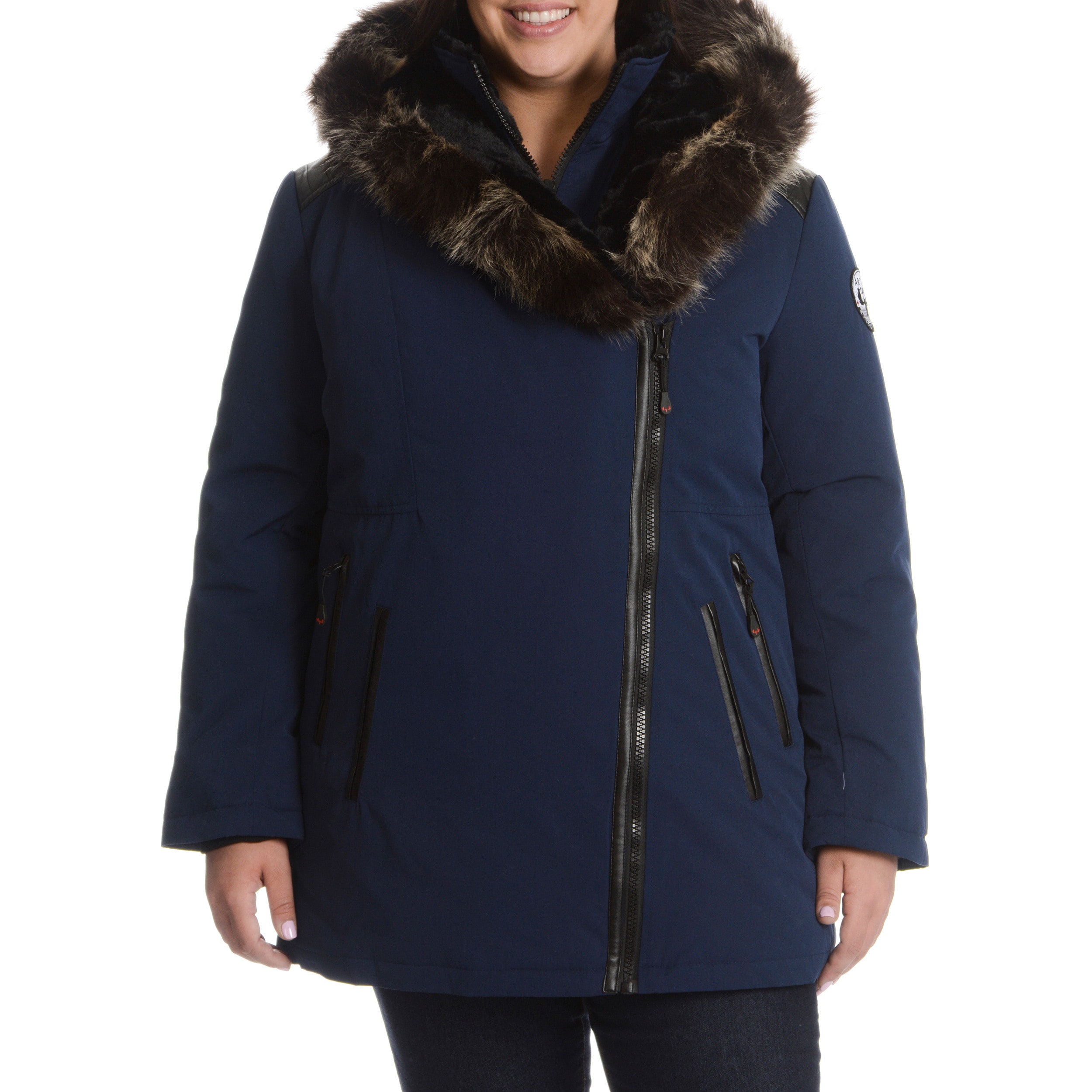 plus size parka coats with fur