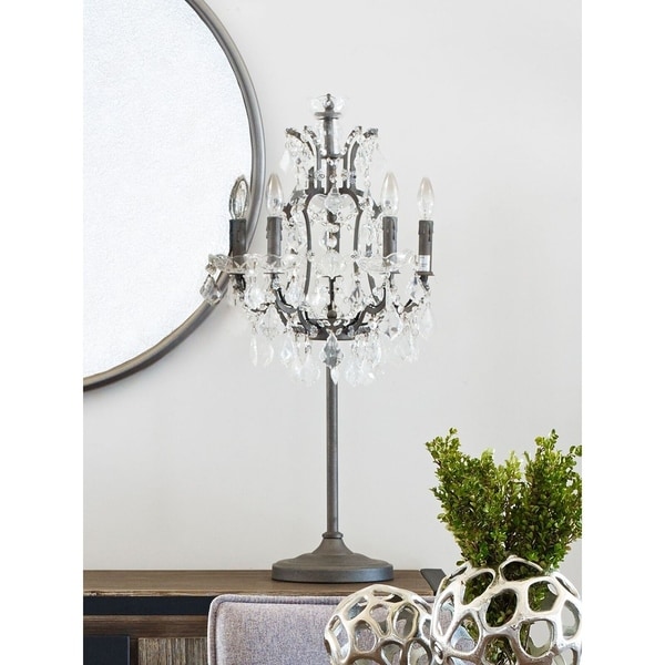 Aurelle Home Crystal Table Lamp