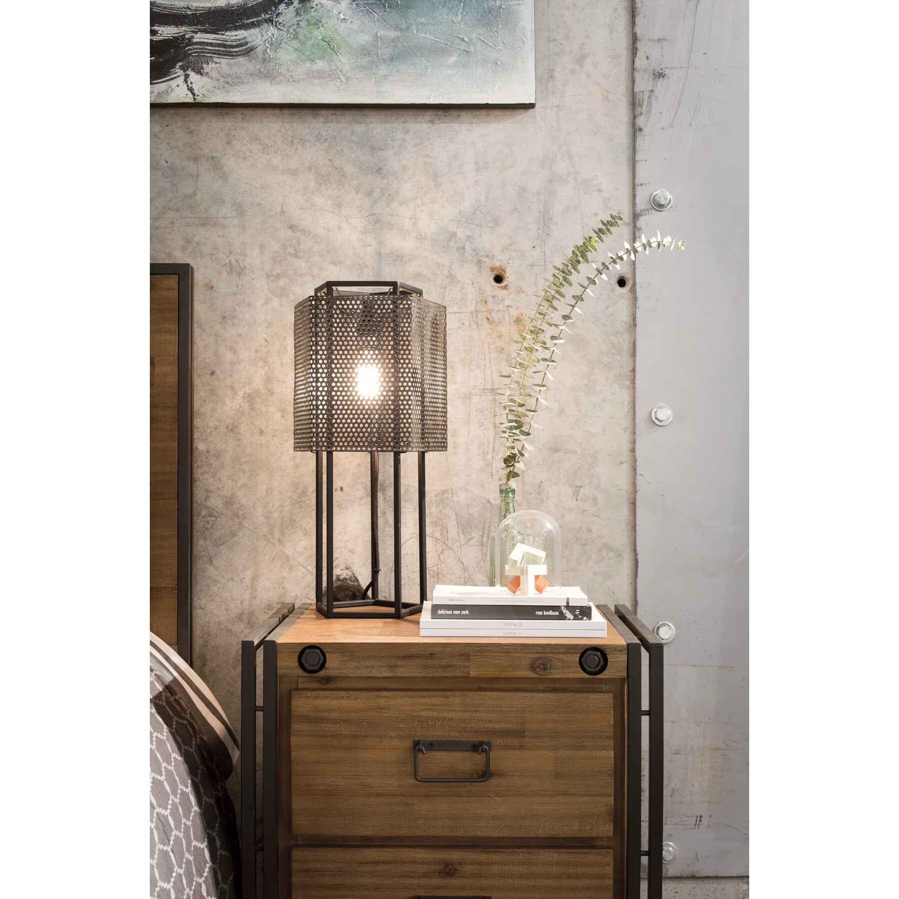 Aurelle Home Farmhouse Rustic Black Iron Table Lamp black N/A eBay