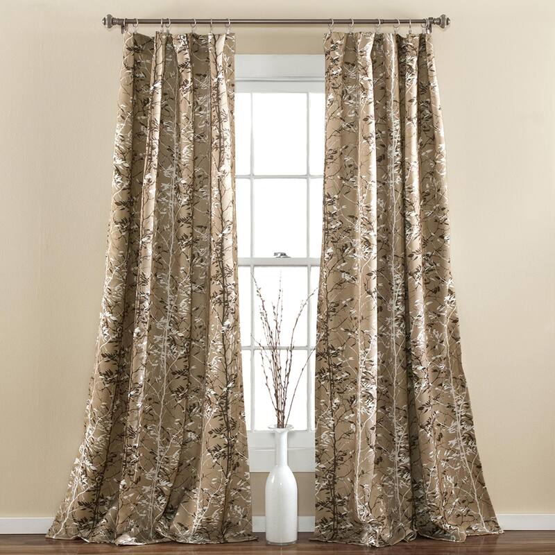 Lush Decor Forest Room Darkening Window Curtain Panel Pair