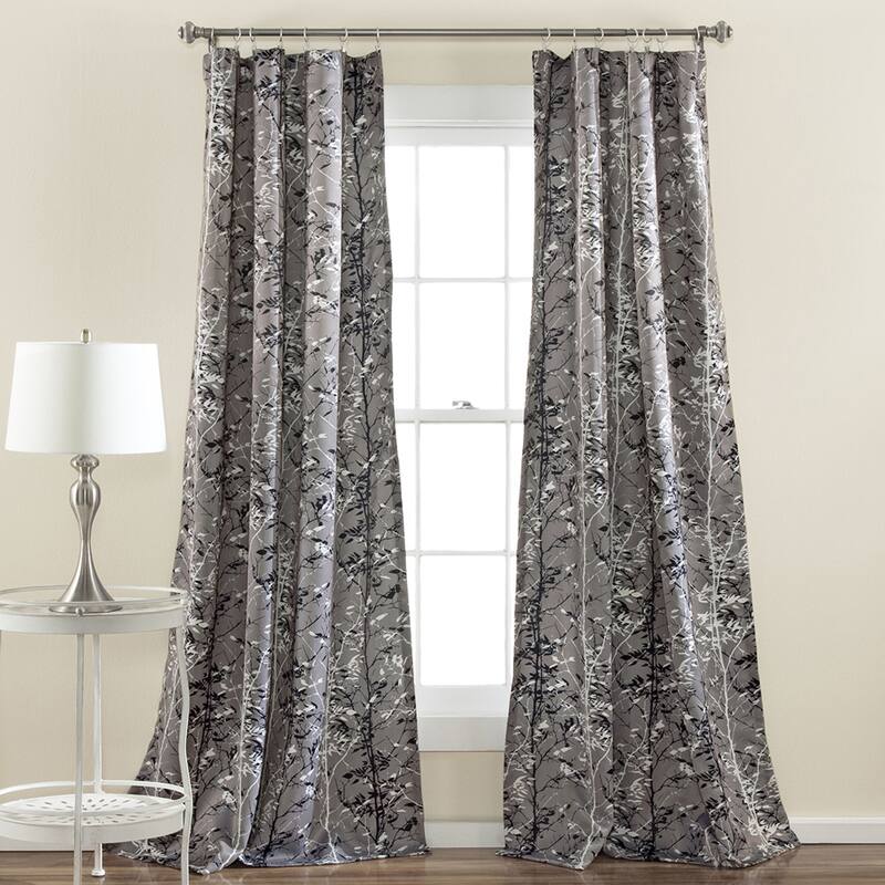 Lush Decor Forest Room Darkening Window Curtain Panel Pair