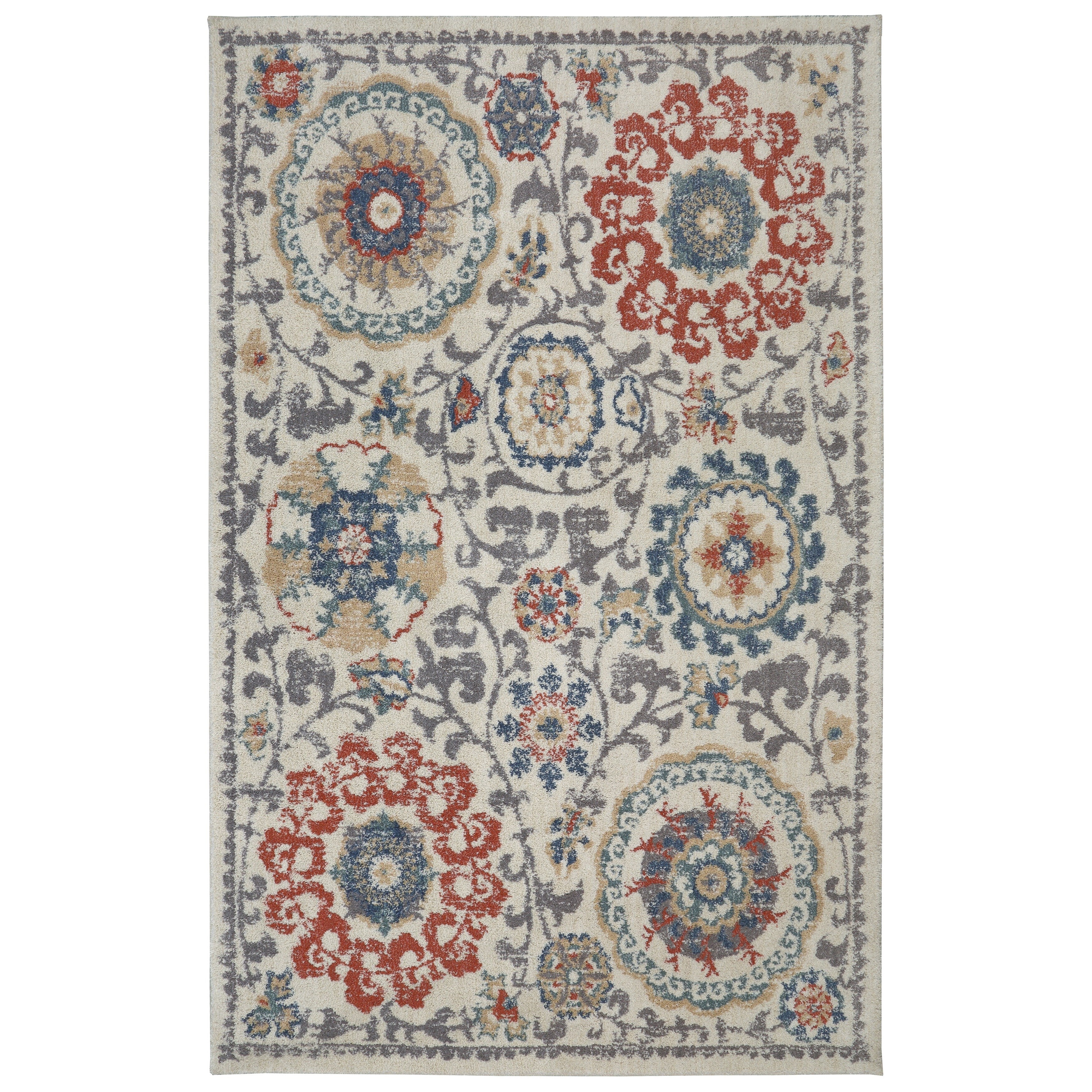 Mohawk Home Berkshire Vernon Area Rug (8' x 10') 8' x 10' Beige/Grey