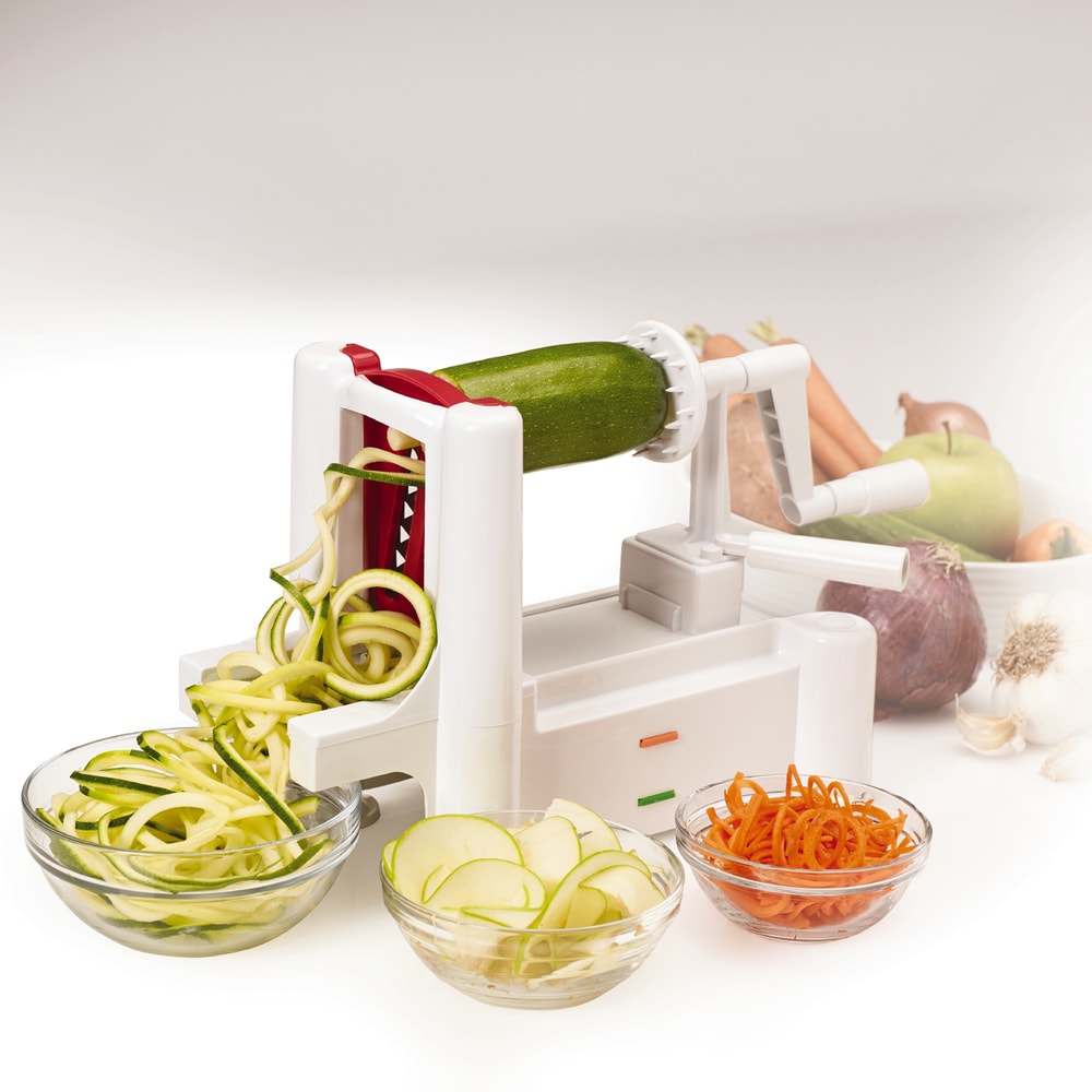 Paderno World Cuisine Tri-Blade Vegetable Spiralizer Slicer - Bed Bath &  Beyond - 21944164