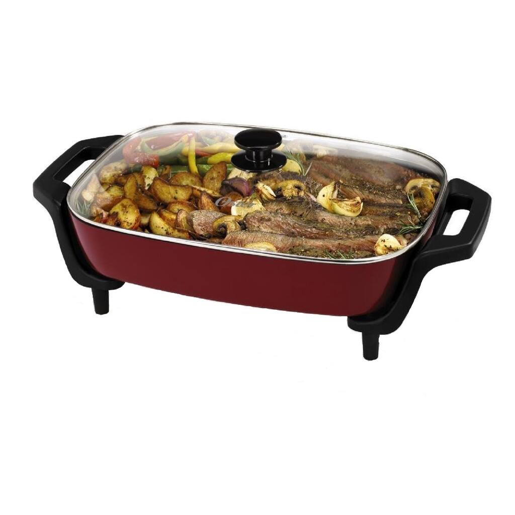 Oster CKSTSKFM-1216R Red Electric Skillet