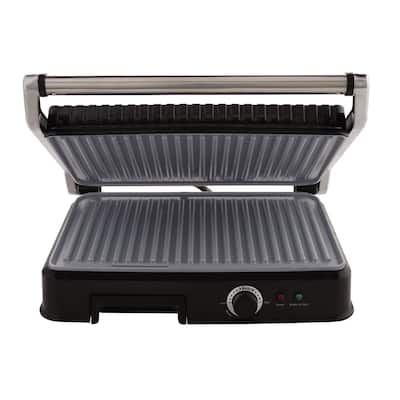 Oster CKSTPM6001-ECO Extra Large DuraCeramic Panini Maker and Indoor Grill