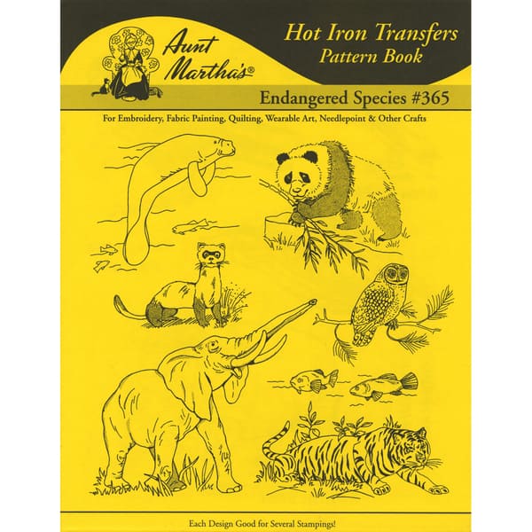 Oriental Designs Aunt Martha's Hot Iron Embroidery Transfer 