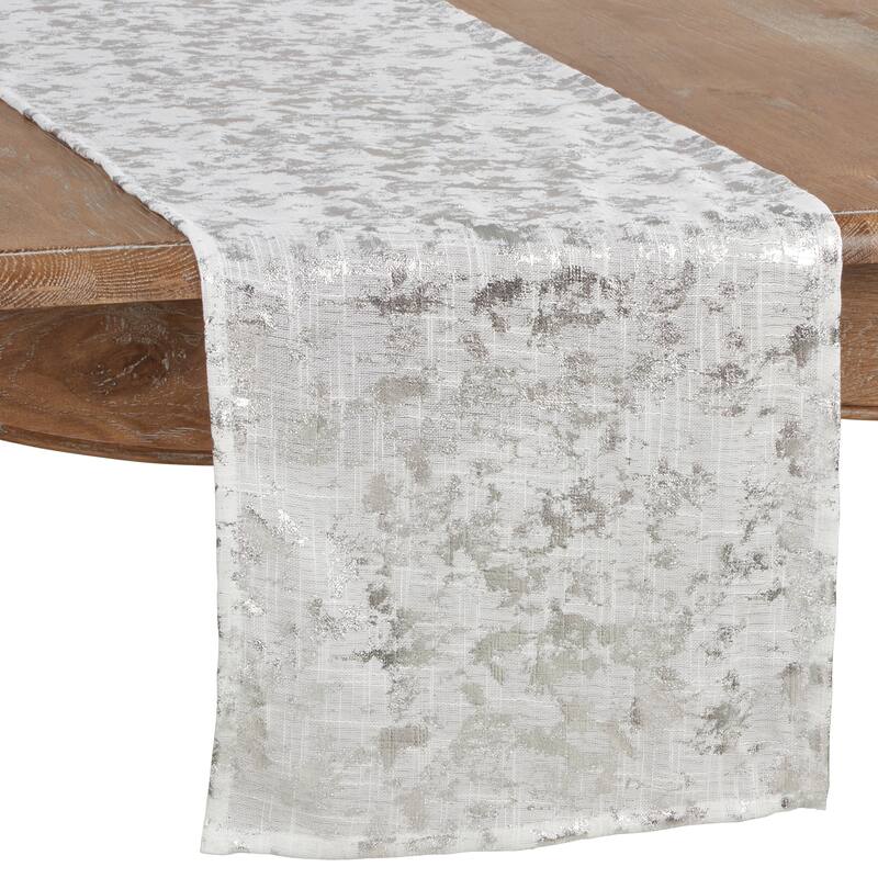 Abstract Brushed Foil Design Runner