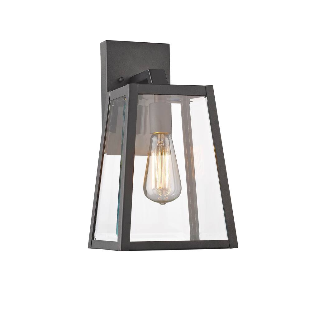 Chloe Lighting Transitional 1-light Black Outdoor Wall Lantern