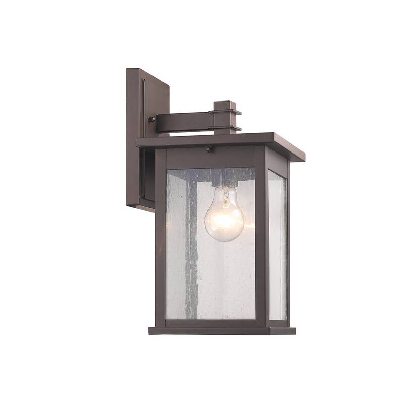 Chloe Transitional 1-light Rubbed Bronze Outdoor Wall Lantern