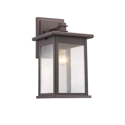 Chloe Transitional 1-light Rubbed Bronze Outdoor Wall Lantern