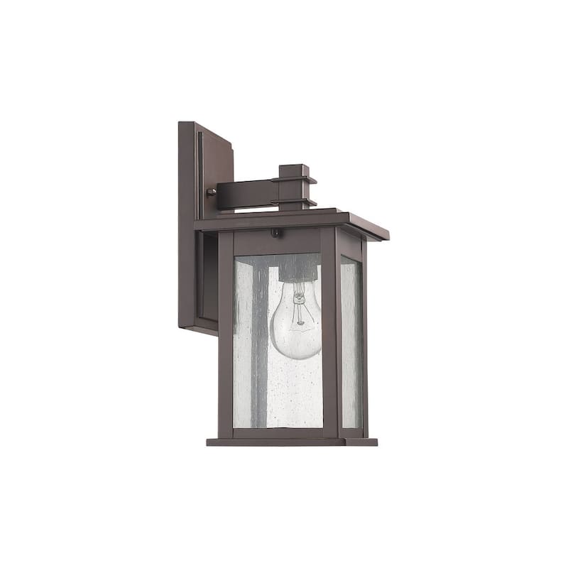 Chloe Transitional 1-light Rubbed Bronze Outdoor Wall Lantern