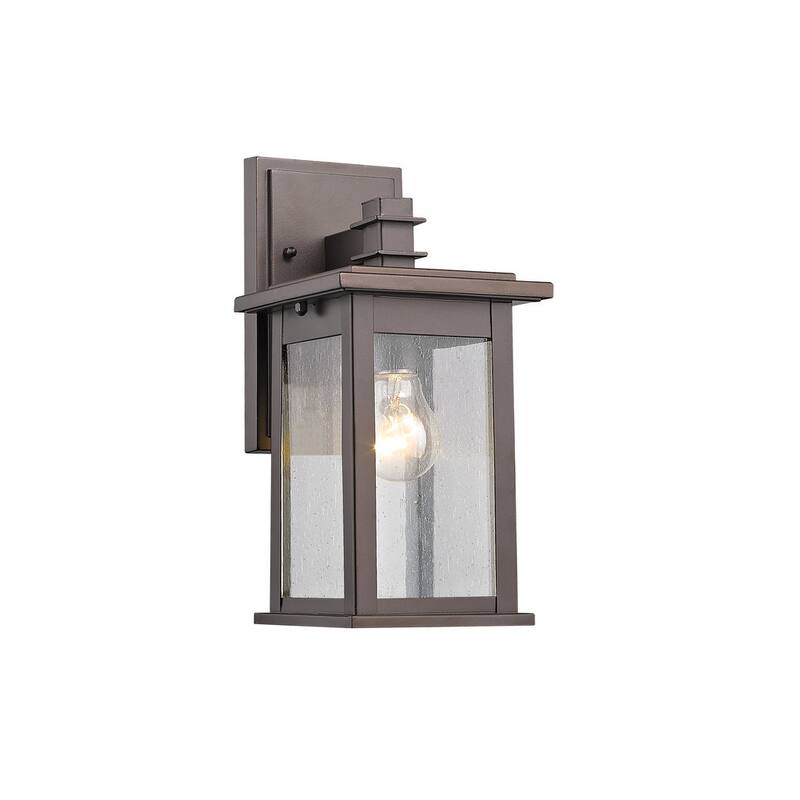 Chloe Transitional 1-light Rubbed Bronze Outdoor Wall Lantern