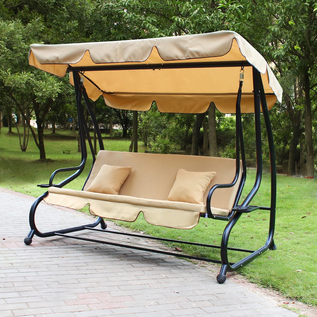 Adeco Canopy Awning Porch Swings Bench
