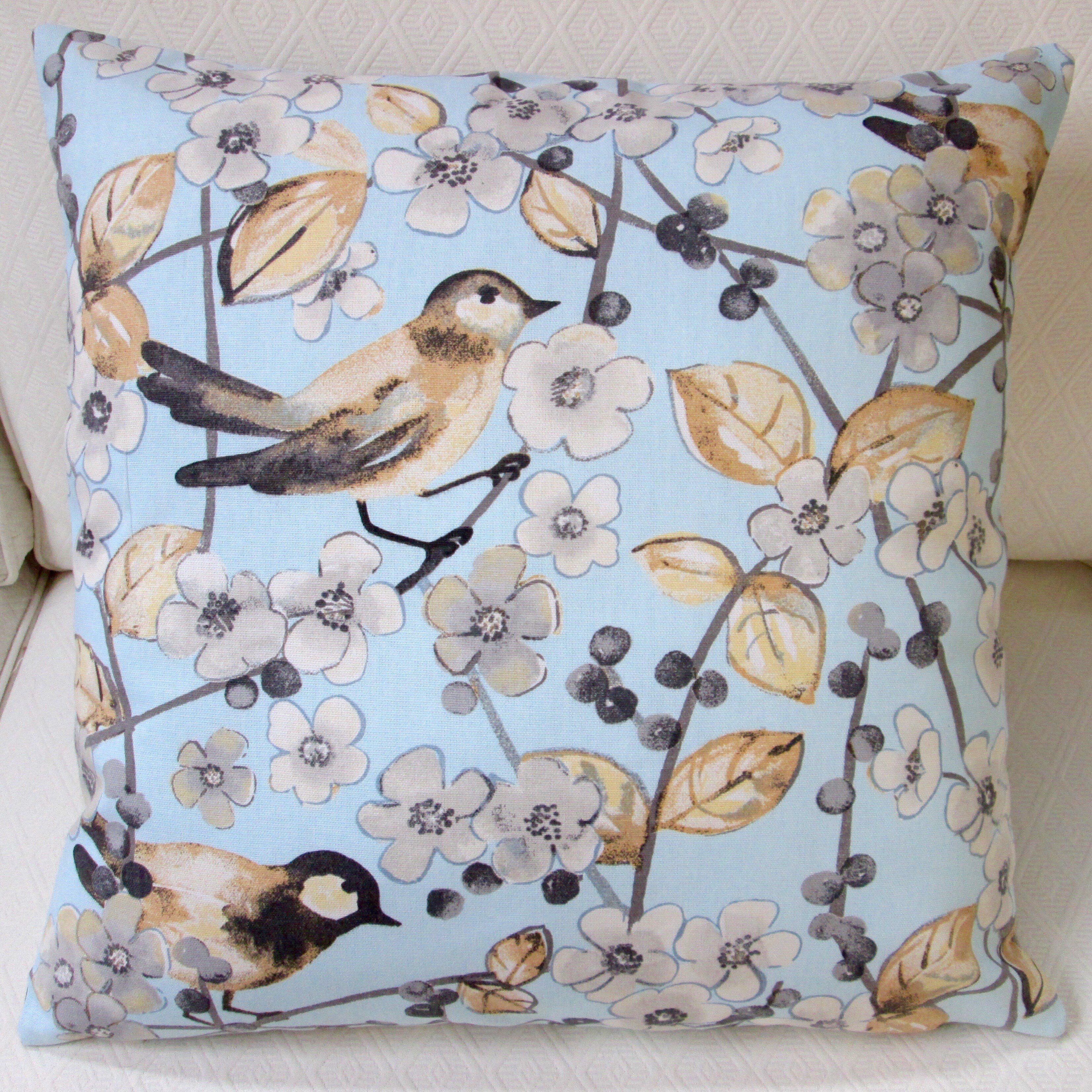 Shop Artisan Pillows Indoor 20 Inch In The Air Songbird Cherry