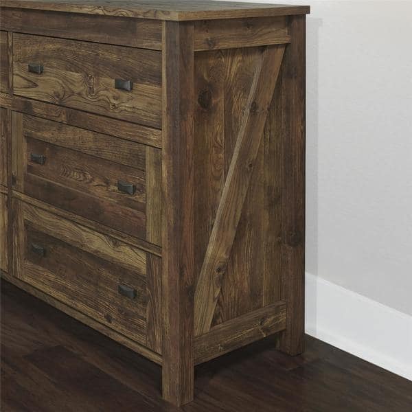 Shop Ameriwood Home Farmington 6 Drawer Dresser Overstock 10574191