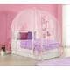 preview thumbnail 1 of 8, DHP Pink Metal Twin Carriage Bed