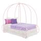 preview thumbnail 3 of 8, DHP Pink Metal Twin Carriage Bed