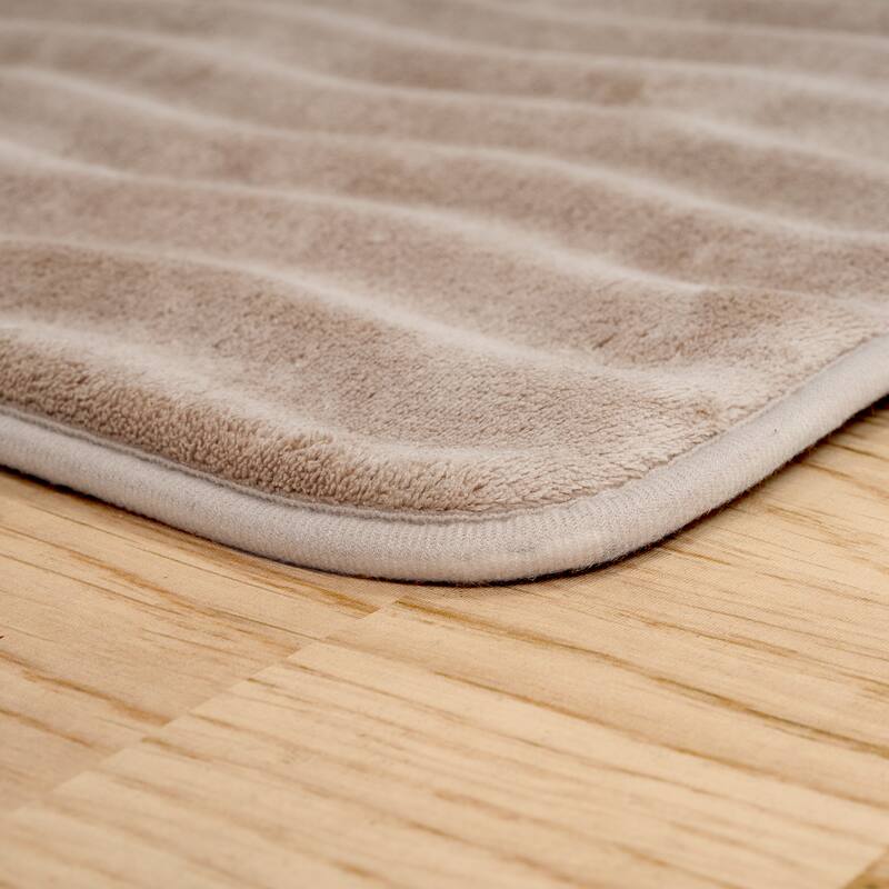 Windsor Home Memory Foam Extra Long Bath Rug Mat - Taupe
