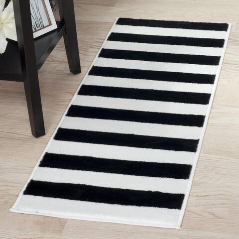 Berber Black White Rug