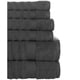Thumbnail 23, Quick Dry Elegance Spa Cotton Ribbed 6-piece Towel Set. Changes active main hero.