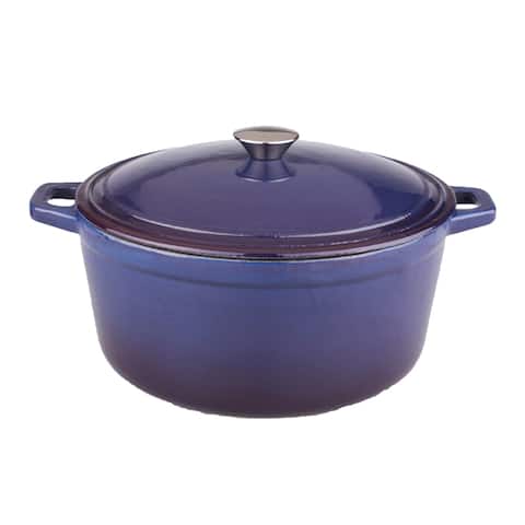Neo 5-quart Purple Cast Iron Oval Covered Casserole Dish