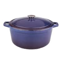 Enameled Cast Iron 5 Quart Round Braising Pan W/ Lid in Ruby - On Sale -  Bed Bath & Beyond - 37451538