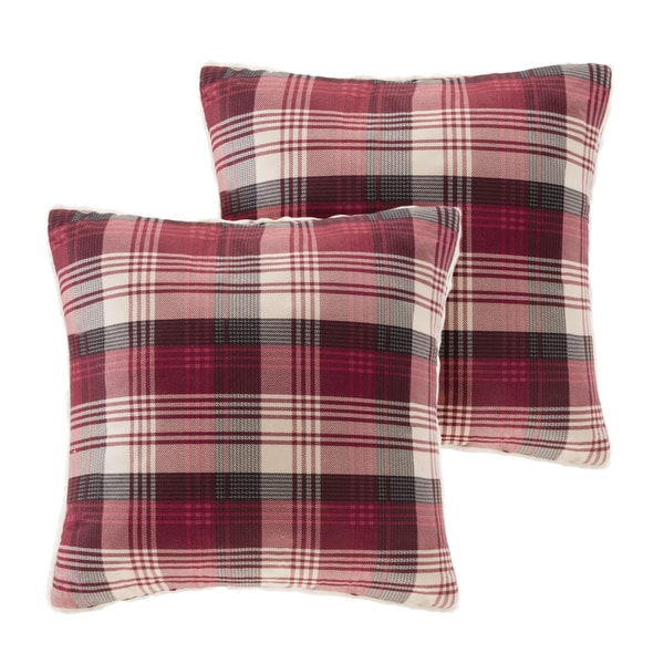 Red Soft Photo Square Pillow