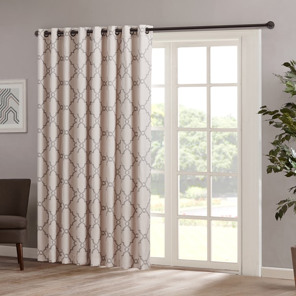 Madison Park Westmont Fretwork Print Patio Single Window Panel