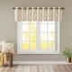 preview thumbnail 49 of 52, Madison Park Westmont Fretwork Print Grommet Top Window Valance - 50x18" Beige/ Gold
