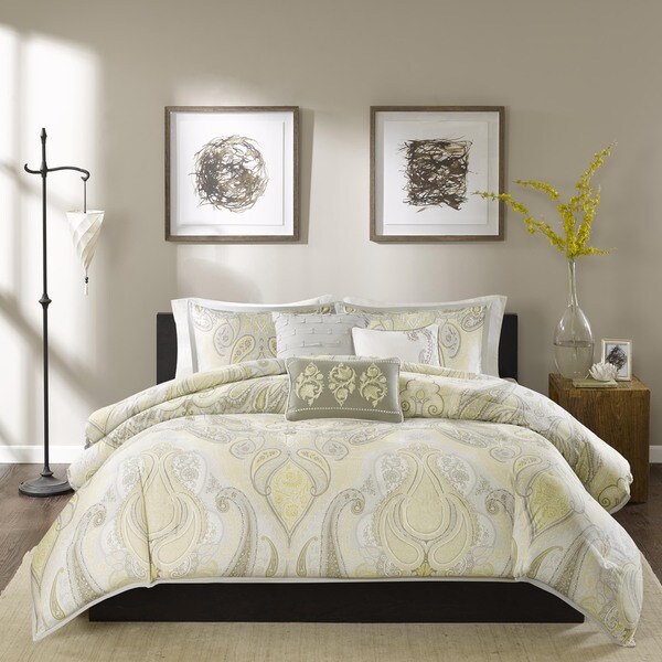 Madison Park Yasmin 6-Piece Cotton Duvet Cover Set