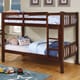 preview thumbnail 3 of 7, Dai Modern Twin over Twin Solid Wood Bunk Bed with Trundle Set by Furniture of America Dark Walnut