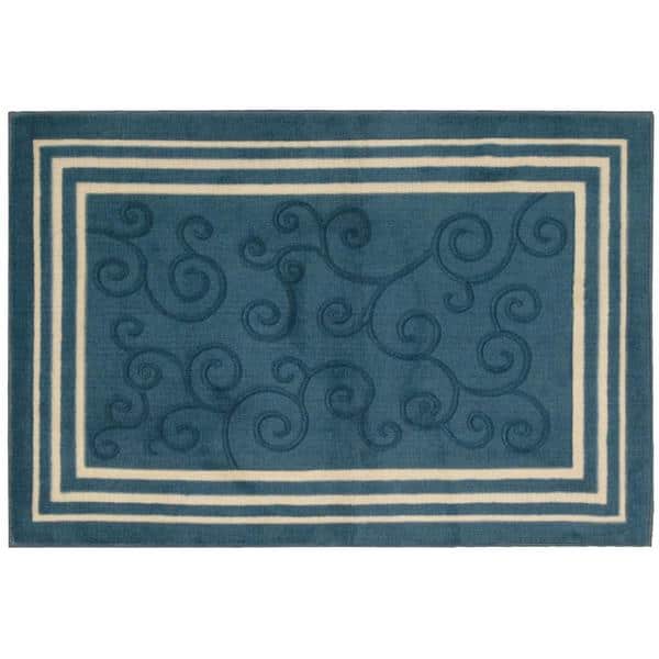slide 1 of 1, Nourison Accent Decor Navy Accent Rug (2'6 x 3'9) - 2'6" x 3'9"