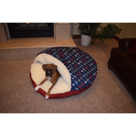 Snoozer Anchors Away Cozy Cave Pet Bed
