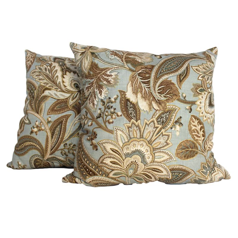 Jacobie Throw Pillow (Set of 2) - Blue