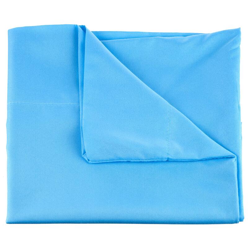 Brushed Microfiber Sheet Set- 3 Piece Bed Linens-Fitted & Flat Sheets, Pillowcase by Windsor Home (Twin XL, Light Blue)