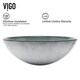 preview thumbnail 5 of 11, VIGO Giovanni 17"L x 17"W Glass Vessel Sink and Duris 12"H Faucet Set
