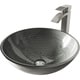 preview thumbnail 3 of 11, VIGO Giovanni 17"L x 17"W Glass Vessel Sink and Duris 12"H Faucet Set