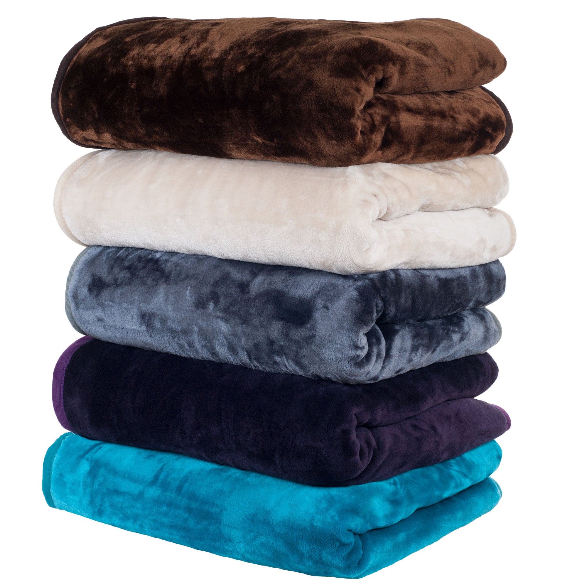 Windsor Home Solid Soft Heavy Thick 8-pound Weighted Plush Mink Blanket