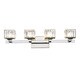 preview thumbnail 3 of 2, Silver Orchid Doris 4-light Chrome Bath/ Vanity Light