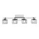 preview thumbnail 4 of 2, Silver Orchid Doris 4-light Chrome Bath/ Vanity Light