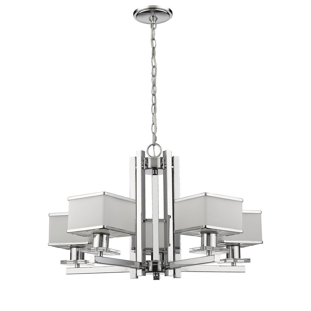 Chloe Contemporary 5-light Chrome Chandelier - Chandeliers For Bedrooms by Overstock.com