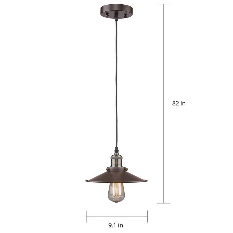 Chloe Loft/ Industrial 1-light Oil Rubbed Bronze Mini Pendant