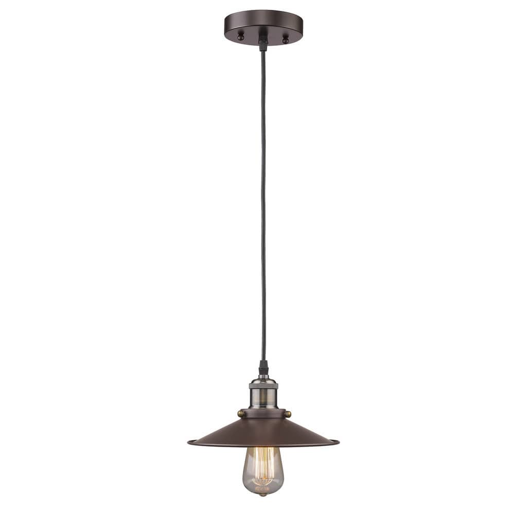 Chloe Loft/ Industrial 1-light Oil Rubbed Bronze Mini Pendant