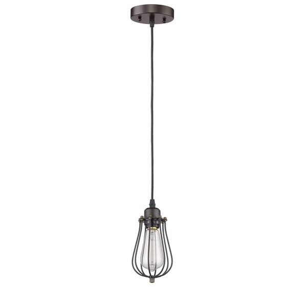 Mini Pendant Lights Oil Rubbed Bronze shop chloe loft industrial 1 light oil rubbed bronze mini pendant free shipping on orders over 45 overstock 10577999