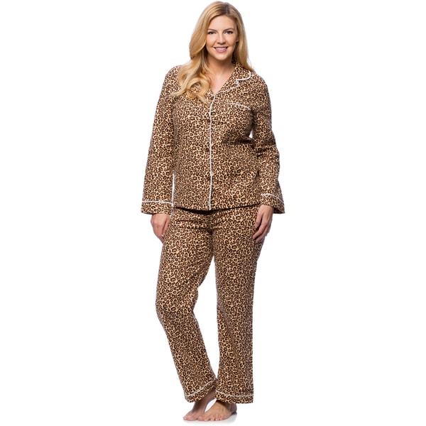 cheetah pajama set