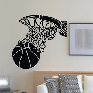 Basketball Slam Dunk Wall Sticker Transfer Art Mural Decal Poster Decor RU0