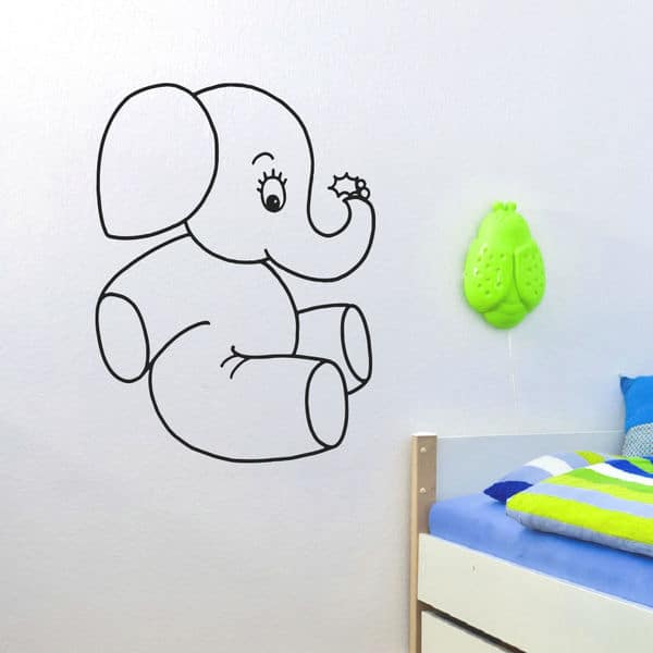Baby Elephant Vinyl Wall Art Decal Sticker Overstock 10578157