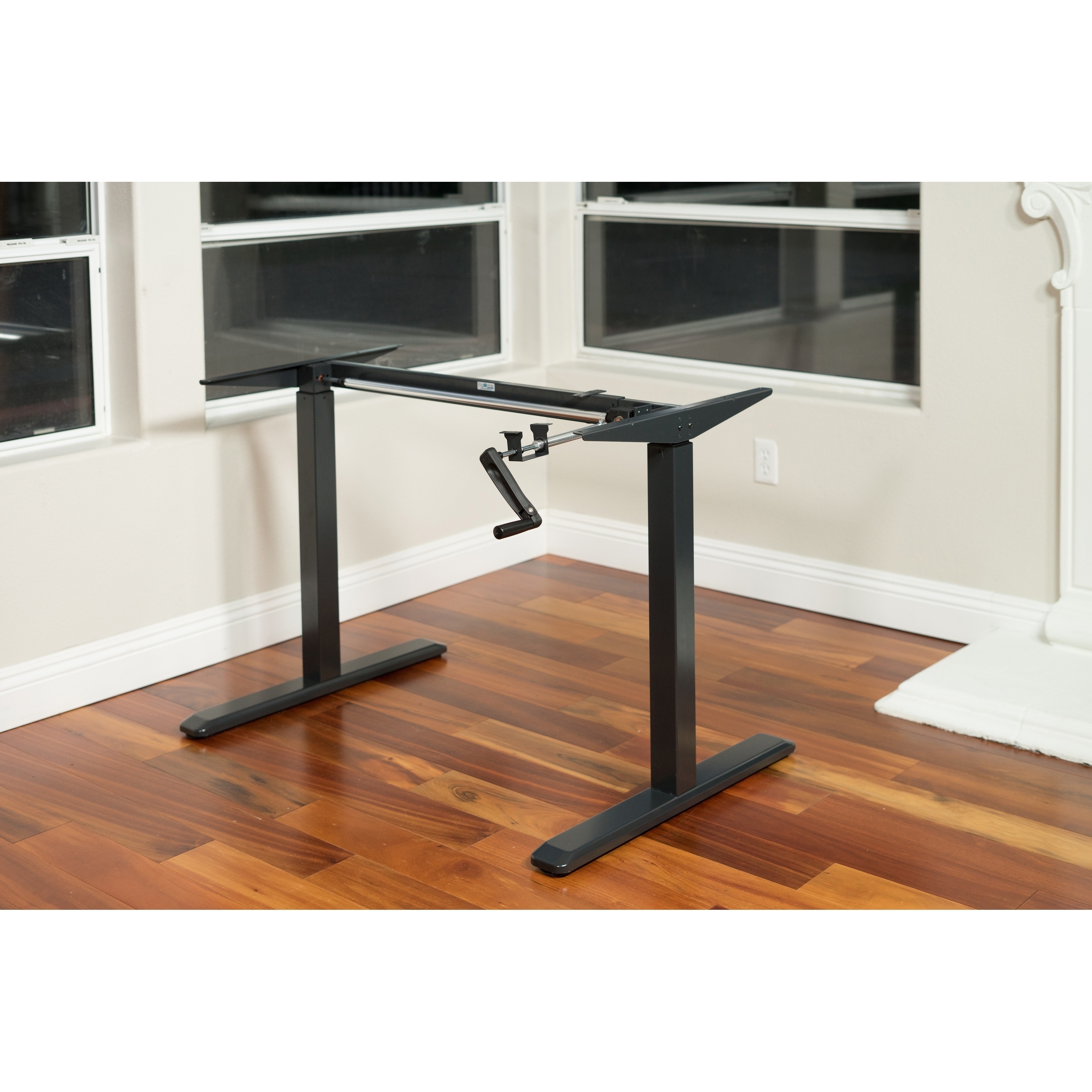 Shop Ergomax Office Black Height Adjustable Crank Desk Frame